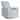 Evolur Harlow Deluxe Upholstered Plush Seating Glide Rocker