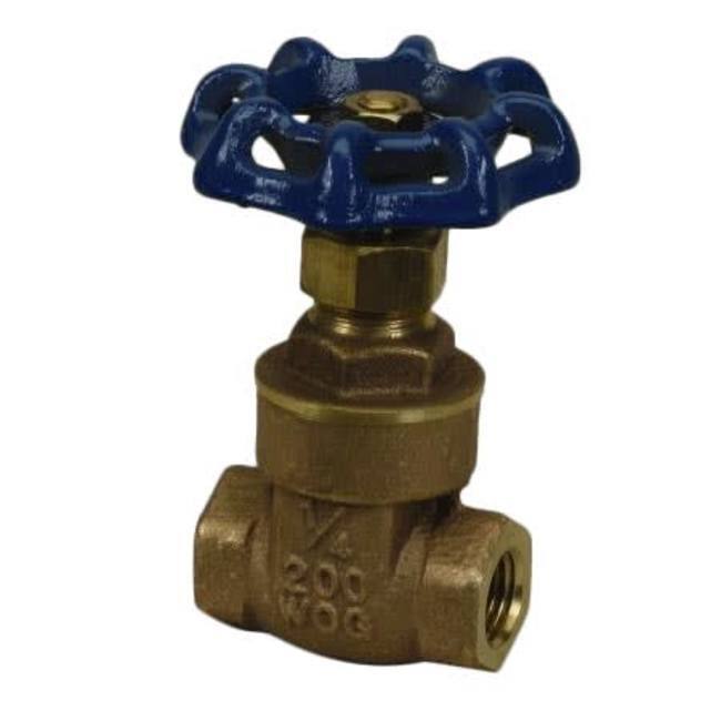 PROFLO 1-1/2" Non Rising Stem Gate Valve - Not for Potable Water Use - Natural