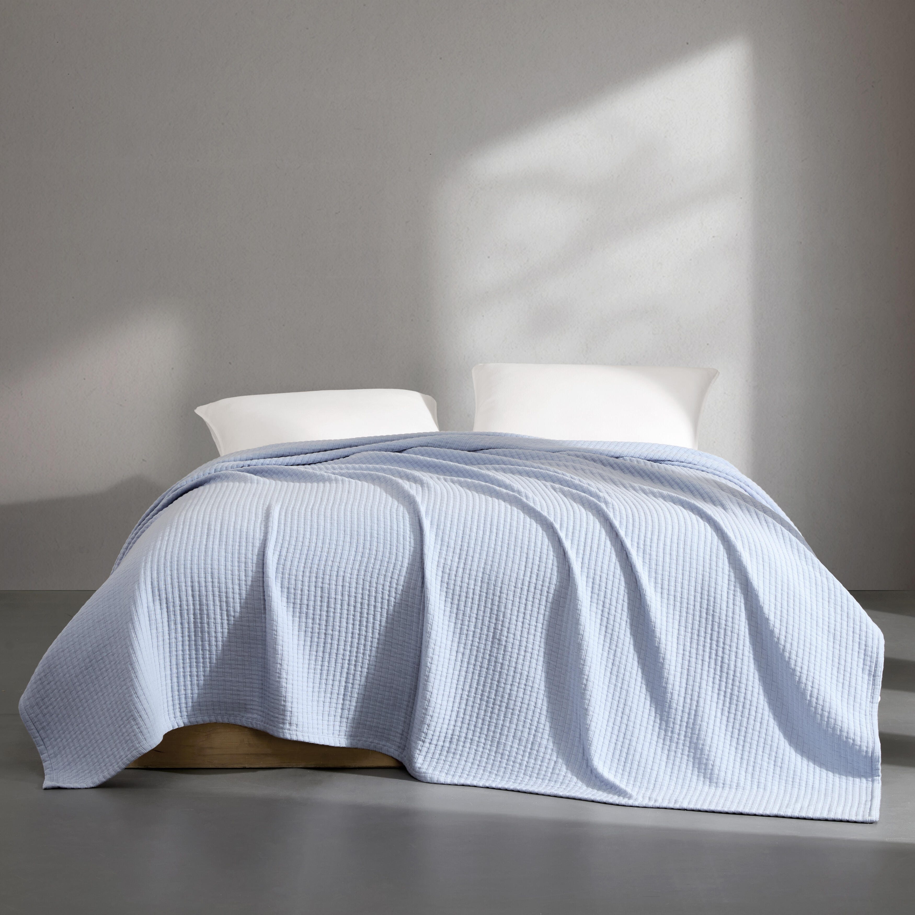 Calvin Klein Subway Tile Matelasse Solid Cotton Blanket