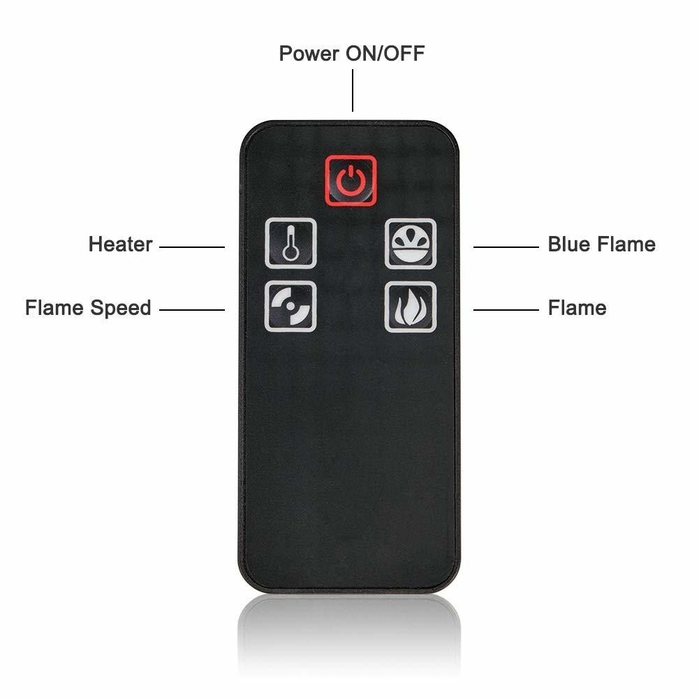 Thermomate EFF203 20 Freestanding Black Portable Electric Fireplace with  Remote Controller, Burning Log Effect, CSA Approved - Bed Bath u0026 Beyond -  29809207