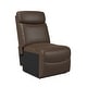 preview thumbnail 11 of 23, Strick & Bolton 3 Seat Distressed Faux Leather Reclining Loveseat