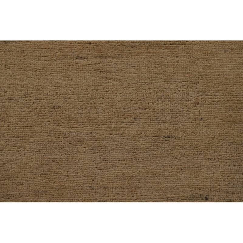 Solid Gabbeh Oriental Area Rug Handmade Wool Carpet - 8'2" x 9'11"