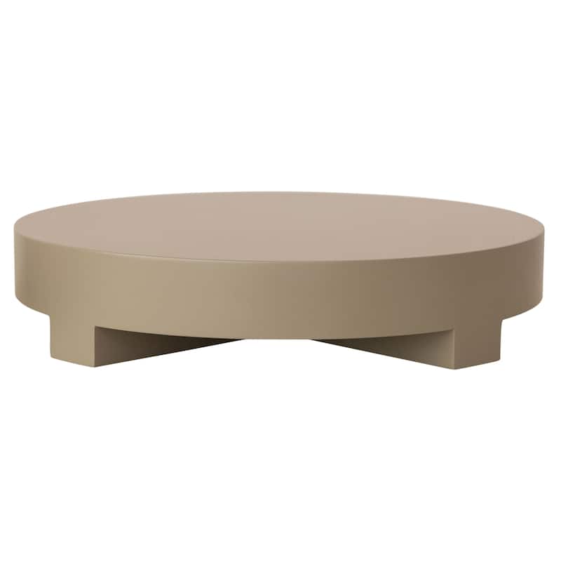 MDF Lacquered Pedestal - Beige