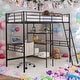 preview thumbnail 2 of 26, Twin Size Loft Bed And Built-in Desk And Shelves for Home