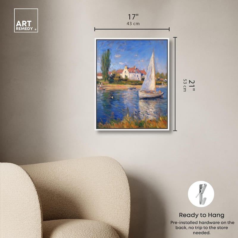 Bayside Calm I Canvas by Art Remedy