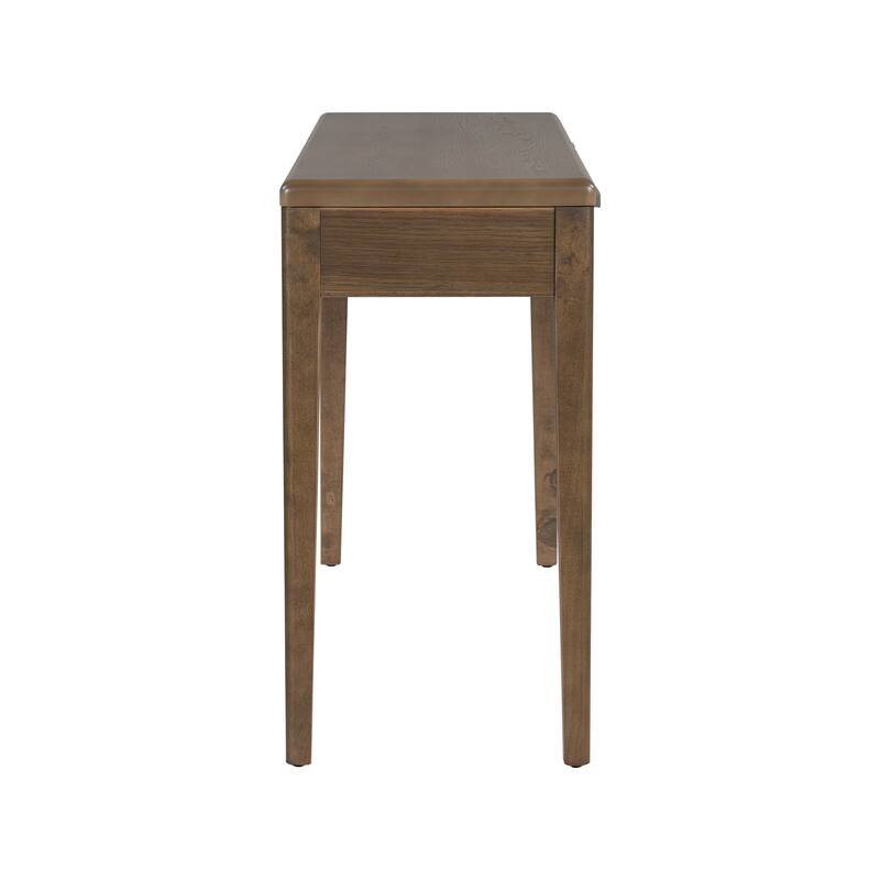 59.84"Elegant Console Table,Light Luxury Entryway Table with 3 Drawers,Farmhouse Sofa Table with Soft-Corner Design