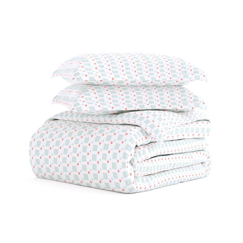 Becky Cameron Lights in Blue 3-piece Duvet Cover Set