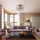 preview thumbnail 8 of 6, 3 Light Metal Semi-Flush Ceiling Mount in Multiple Finishes Antique Nickel