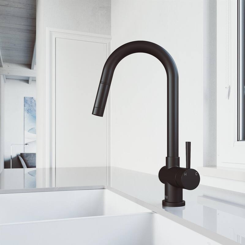 Vigo Gramercy 1.8 GPM Single Hole Pull-Down Kitchen Faucet