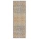 preview thumbnail 5 of 7, The Curated Nomad Durlston Printed Trellis Gold/ Green Cotton Mix Area Rug 2'6"X8' - Runner/Rectangle