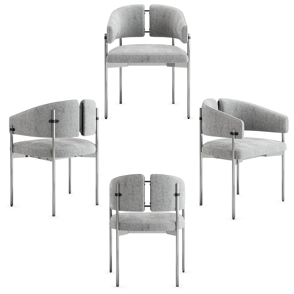 Classic and Luxurious Barrel Dining Chairs with Arms