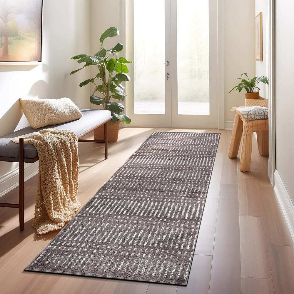 Contemporary Minimalistic Stripe LInes Area Rug