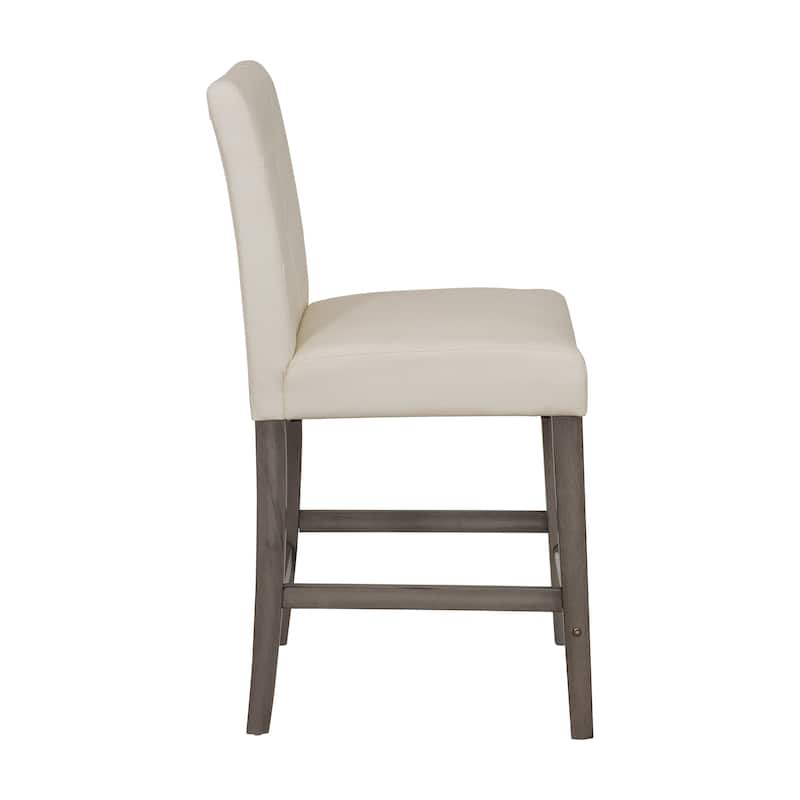 Leila Upholstered 25" Counter Height Bar Stool