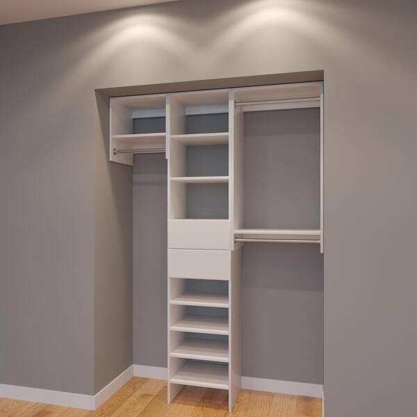 Shop Modular Closets 5 Ft Plywood Closet Storage Organizer System