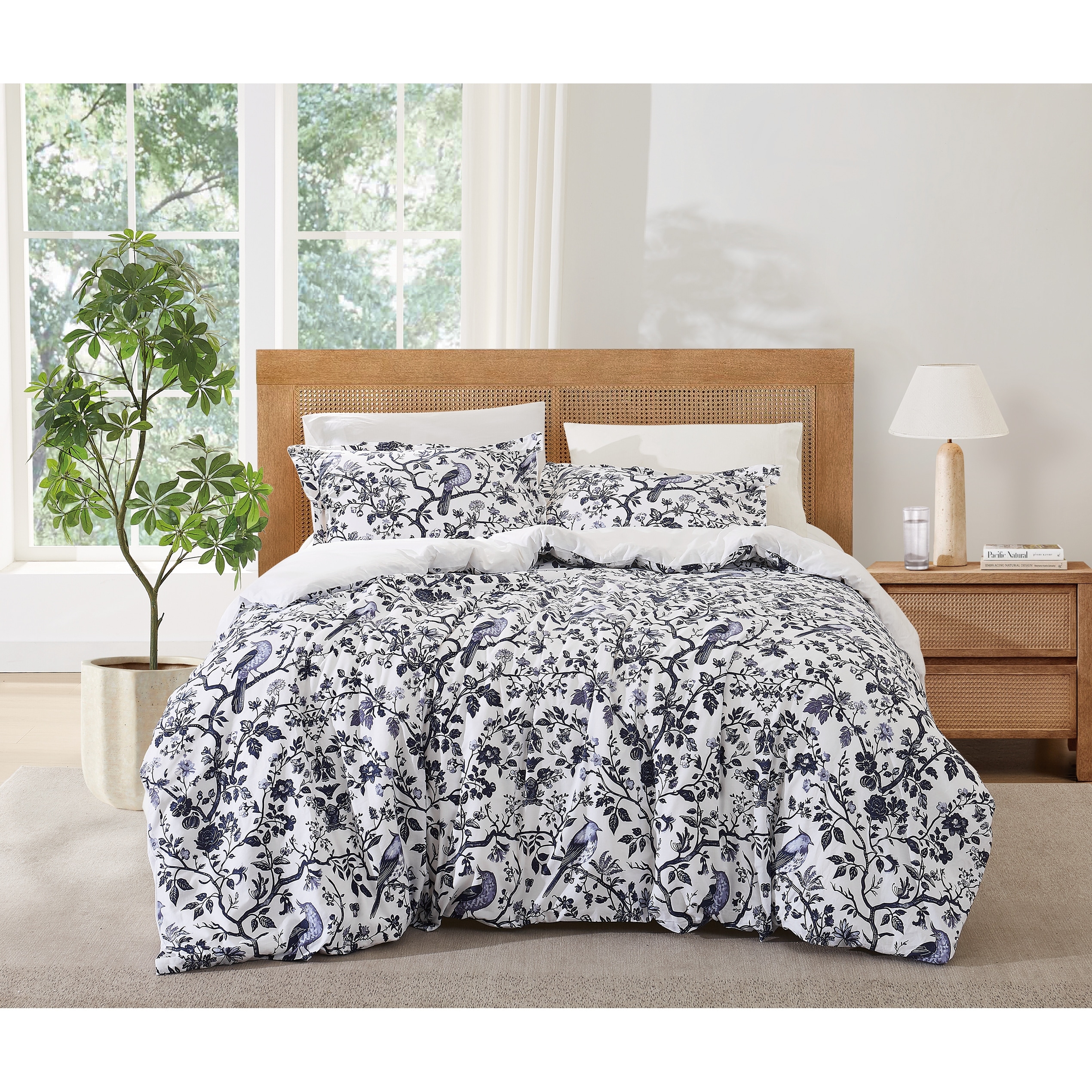 Brooklyn Loom Ava Floral Cotton Duvet Cover Set