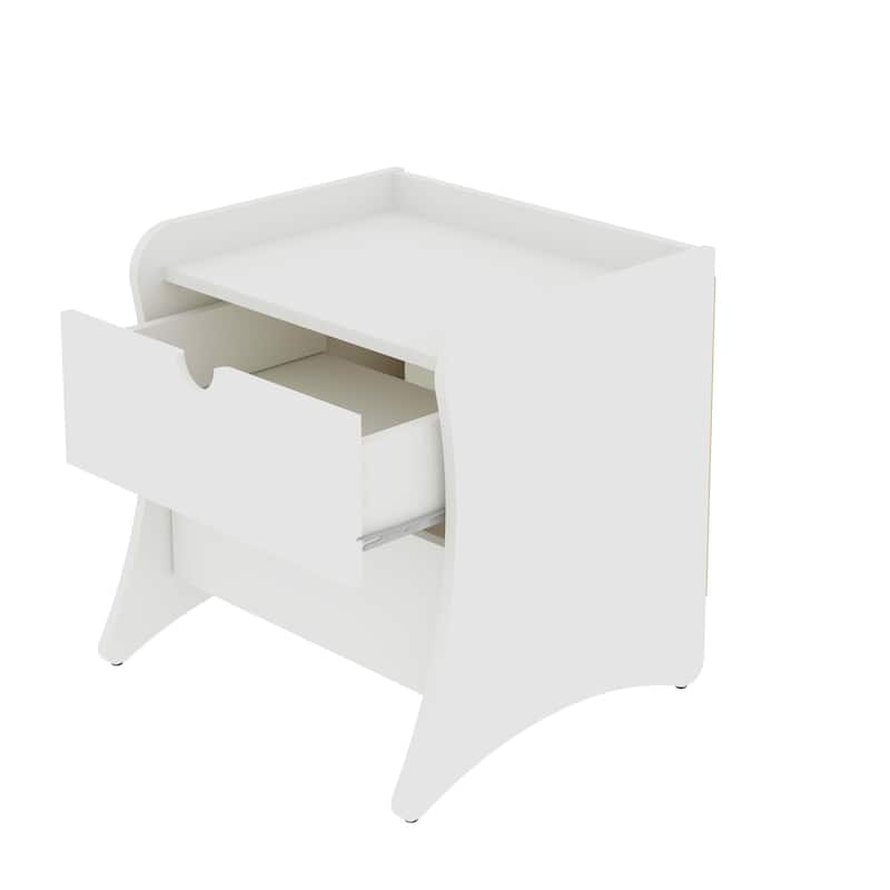 Manhattan Comfort Coney 3-Piece Mid-Century Modern Dresser and Nightstand Set