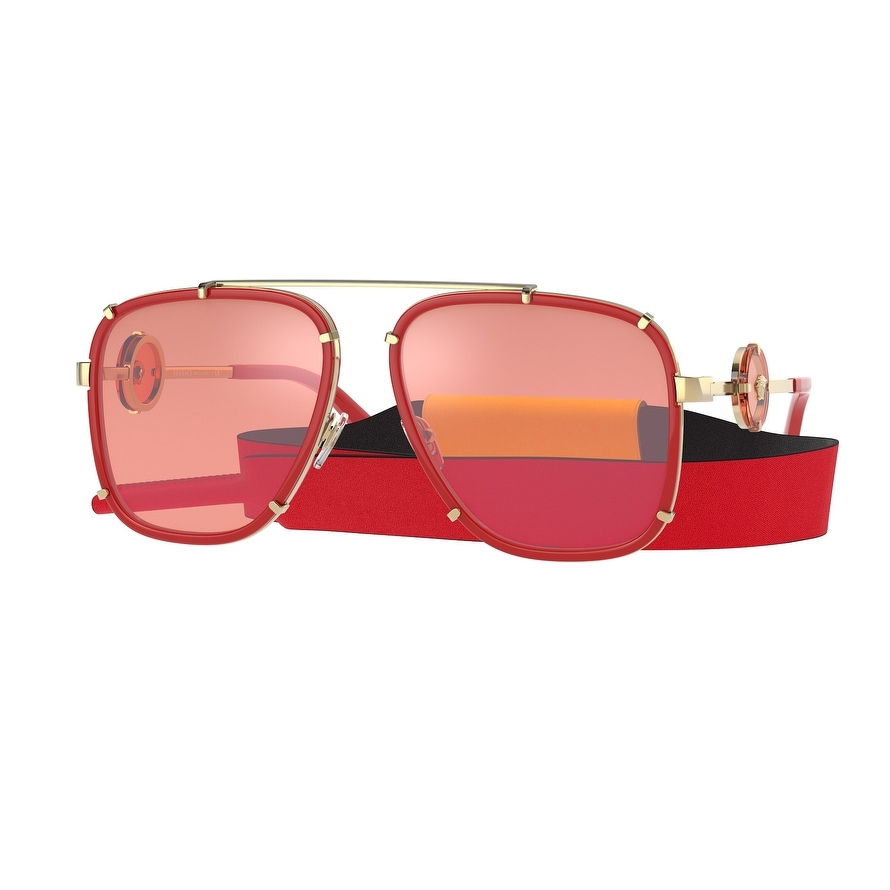 Versase VE2233 1472C8 60 Red Man Irregular Sunglasses