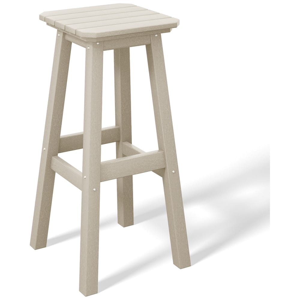 Laguna Hdpe All Weather Outdoor Patio 29" Square Bar Stool