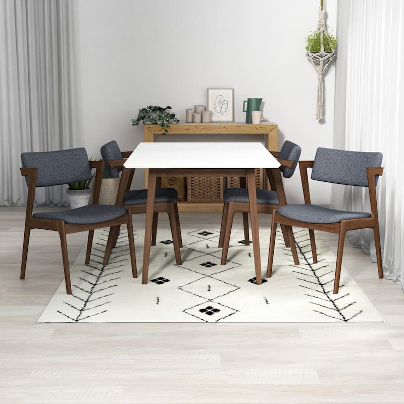 Ariel Mid Century Modern 5 Piece Dining Room Set
