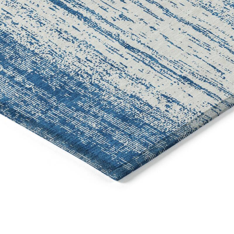 HomeRoots Striped Transitional Rectangle Outdoor Rug