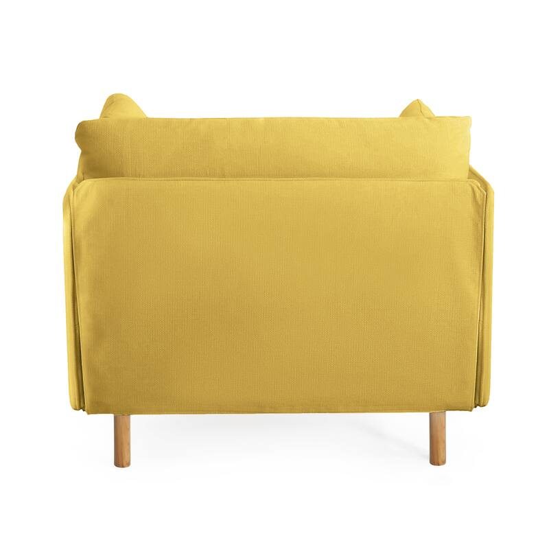 39" Modern Upholstered Accent Chair with Armrest for Living Room