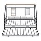 preview thumbnail 6 of 21, Twin Size Metal House Bed with Trundle