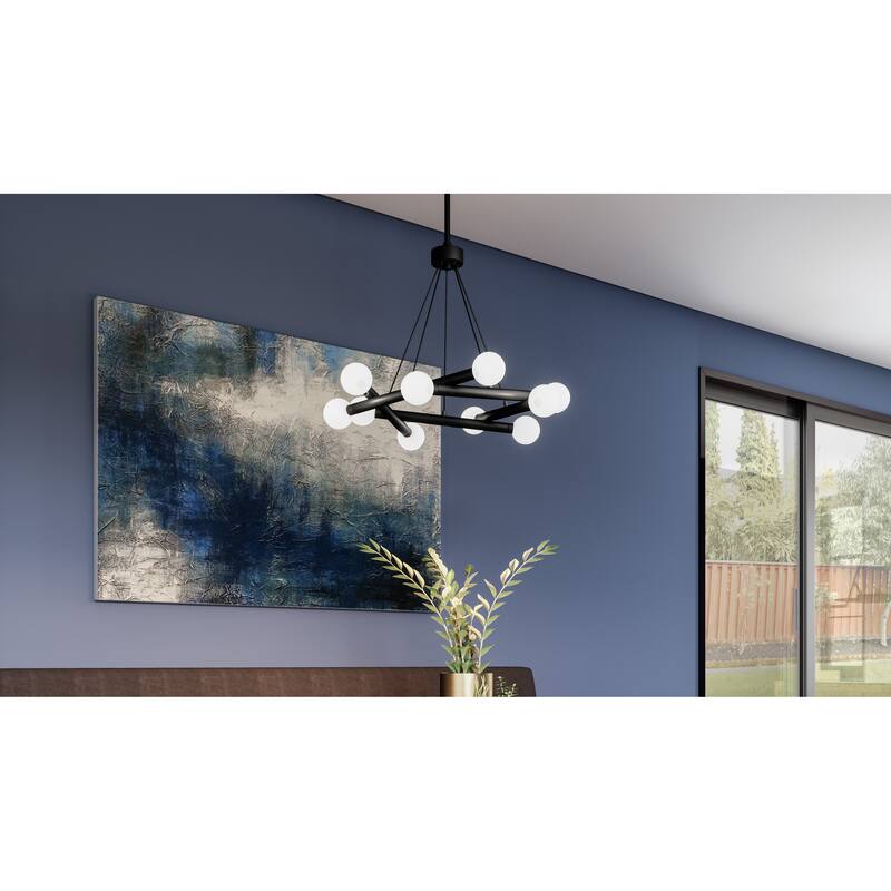 Cyprus Integrated LED Matte Black Chandelier - Matte Black