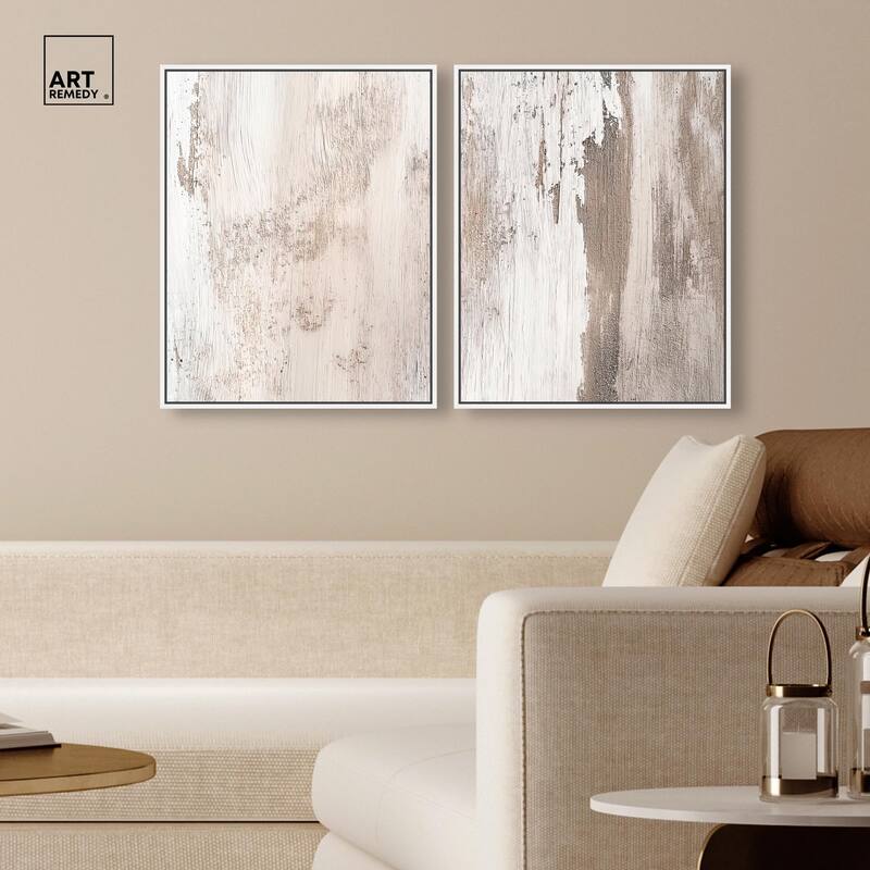 Striated Texture III Canvas Set of 2 by Art Remedy