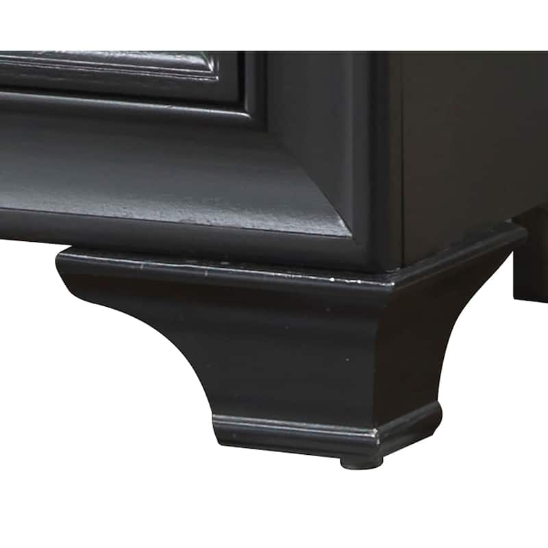 LaVita 3-drawer Wood Nightstand