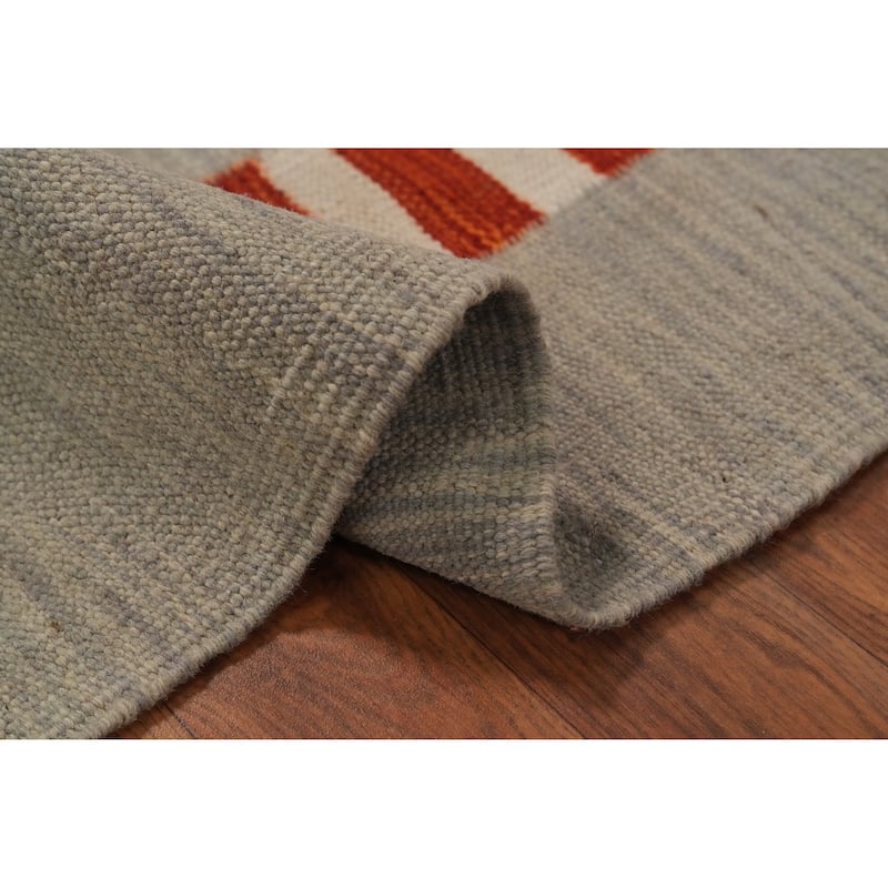 Hand Woven Southwestern Wool Beige Geometric Area Rug - 9' 11'' X 8' 0''