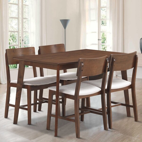 Shop Gymax 5 PCS Mid Century Modern Dining Table Set ...