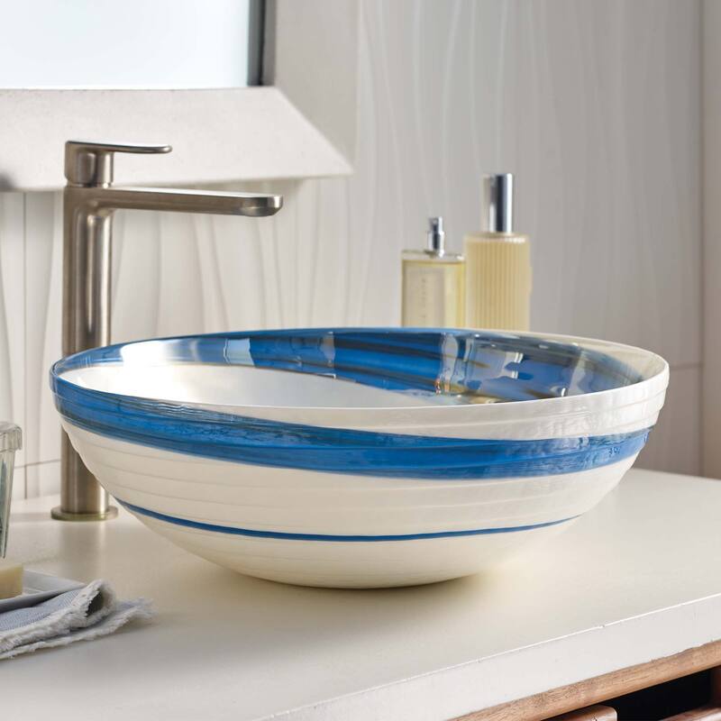 Native Trails MG1605 Murano Roma 16" Circular Glass Vessel Bathroom