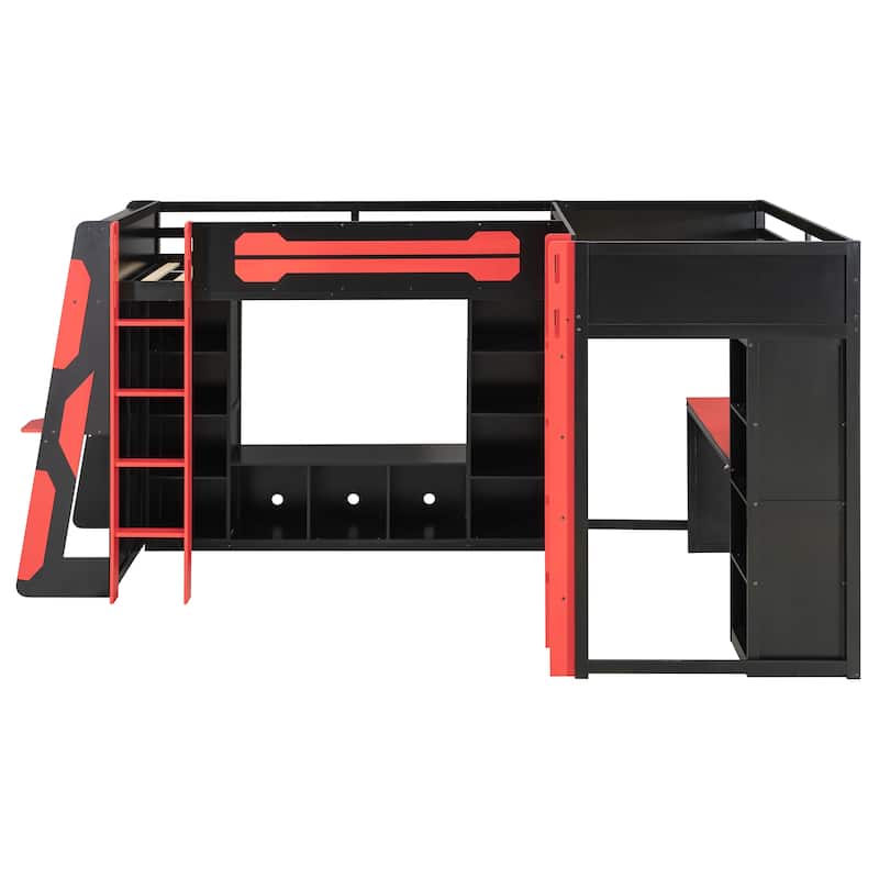 Esports Bed Gaming Loft Bed for PS PC Gamers Gaming Room