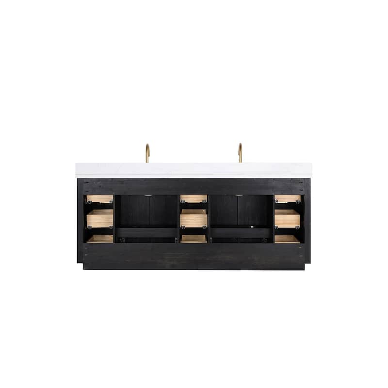 Cadiz Bath Vanity with Composite Stone Top without Mirror