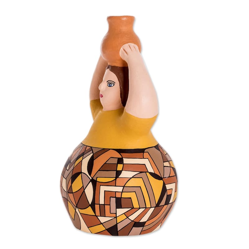 Novica Handmade Water Pitcher Ceramic Sculpture Bed Bath & Beyond