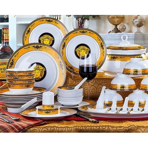 Luxury Medusa fine bone china dinnerware classy and elegant 58