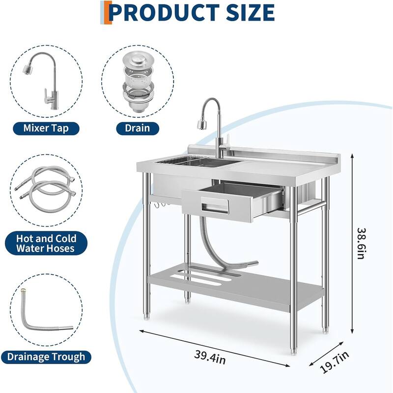 Durable 1 Piece Stainless Steel 2.0 Series High-Quality Single Unit for Versatile Use