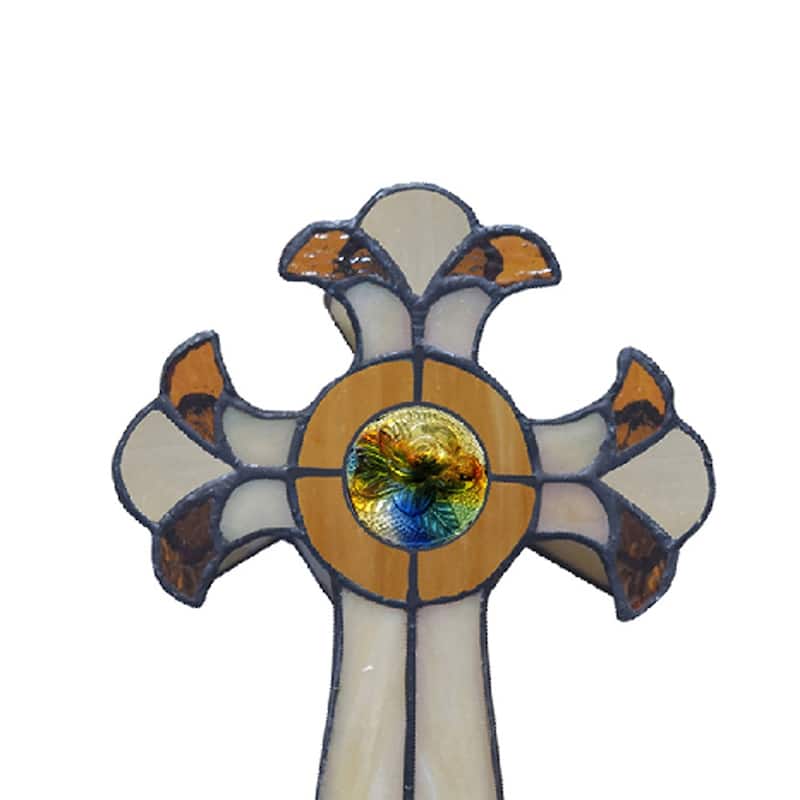 Cross Tiffany Accent Table Lamp