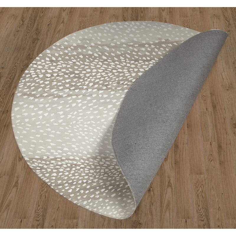 Fawn Taupe/ Brown Animal Print Area Rug By Kavka Designs