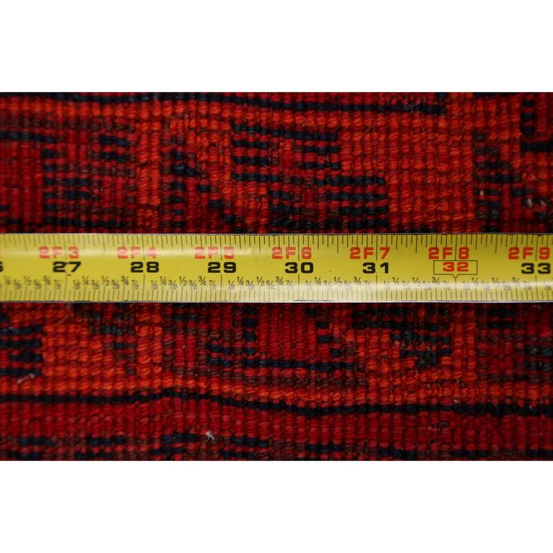 Tribal Geometric Qashqai Persian Area Rug Hand-knotted Wool Carpet - 4'6" x 9'11"