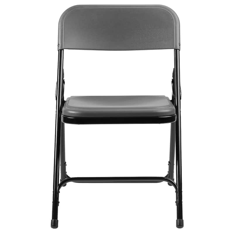 (4 Pack) NPS 800 Series Premium Lightweight Plastic Folding Chair, Charcoal Slate