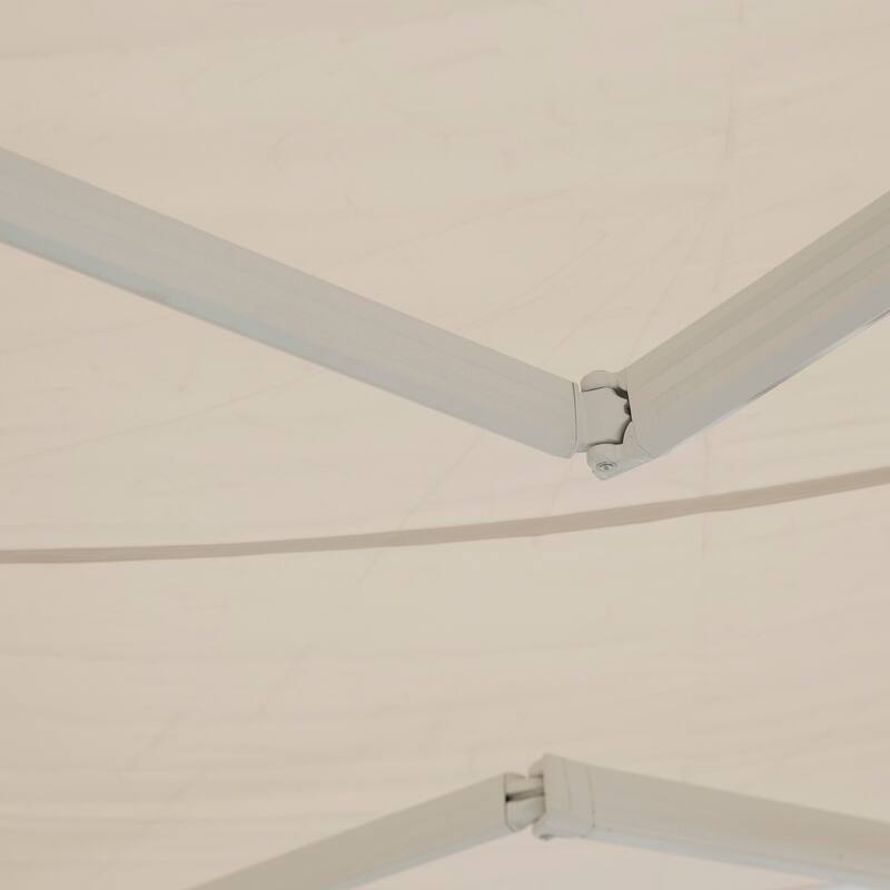 Outsunny 8' x 6.6' Patio Retractable Awning/Manual Exterior Sun Shade Deck Window Cover