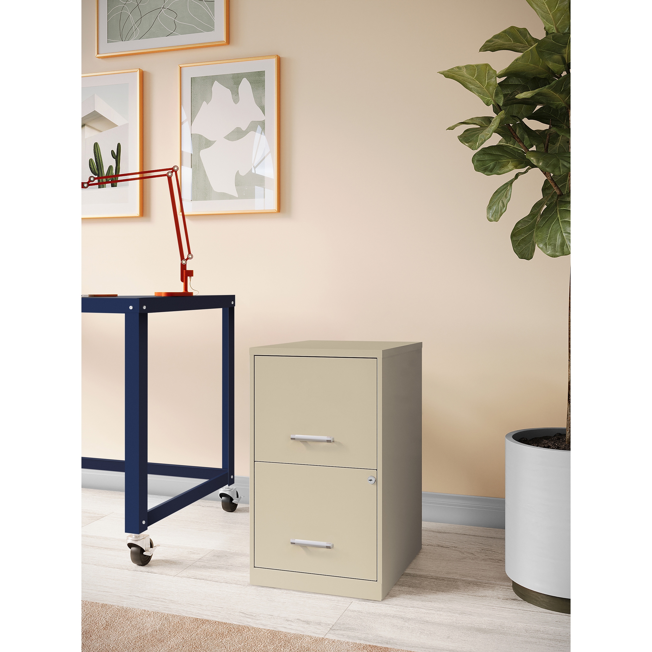 Lorell LLR14340 Soho 18 2 Drawer File Cabinet Putty