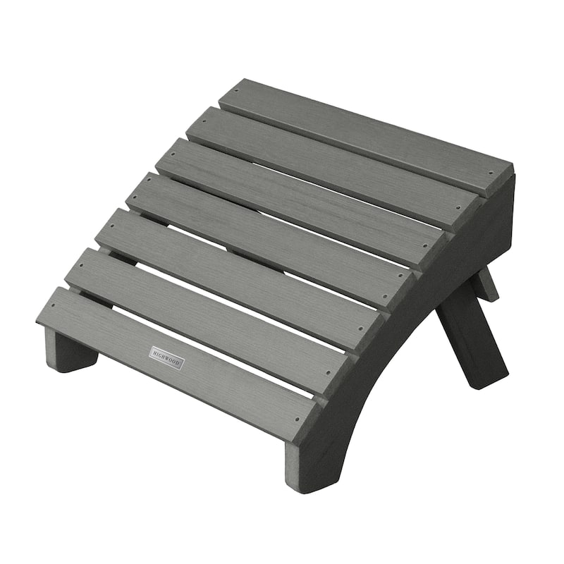 HIGHWOOD Folding and Reclining Adirondack Chair with Folding Ottoman