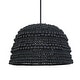 preview thumbnail 1 of 4, Uttermost 21623 Persephone 21" Wide Wood Pendant Matte Black