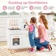 preview thumbnail 9 of 18, Costway Kids Kitchen Playset with Light up Stove & Cooking Sounds Oven - See Details