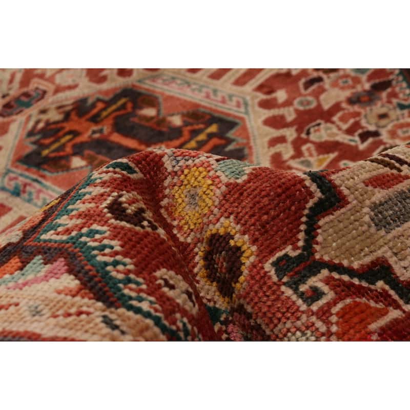 ECARPETGALLERY Hand-knotted Sarabi Dark Red Wool Rug - 3'6 x 13'11