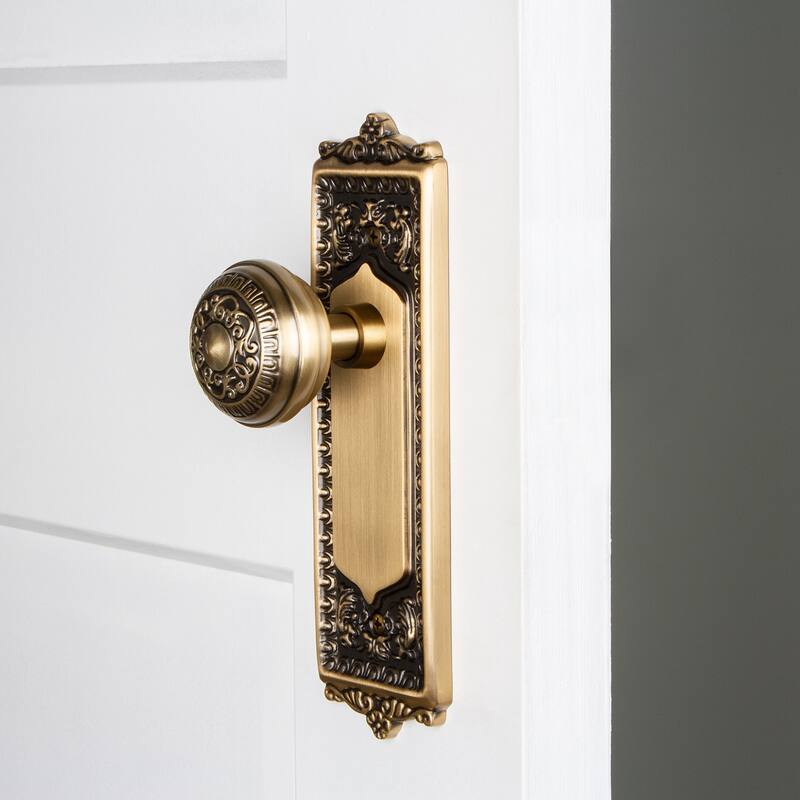 Nostalgic Warehouse Vintage Victorian Egg and Dart Solid Brass Single