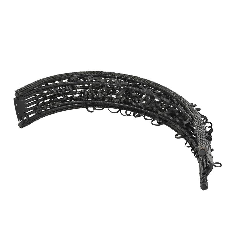 Foldable Rattan Hanging Hammock Chair with Stand and Plush Cushion for Indoor and Outdoor