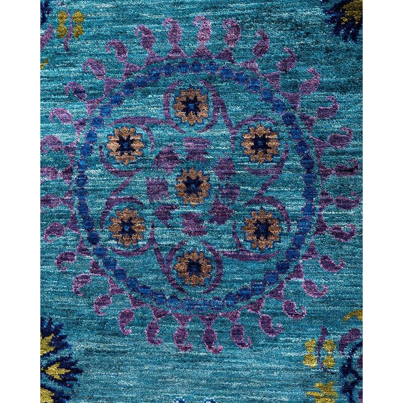 Contemporary Overdyed Wool Hand Knotted Area Rug - 6' 2" x 8' 3"
